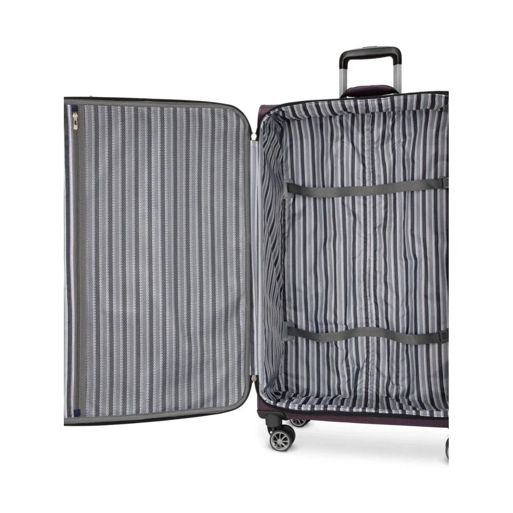 Skyway Epic Large Check-in Spinner Softside purple Suitcase luggage